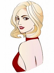 グラマーな女性